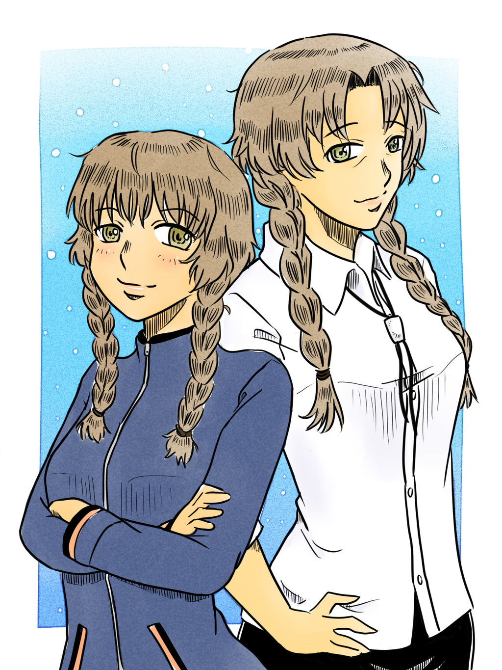 Suzuha Amane and Suzu Hashida