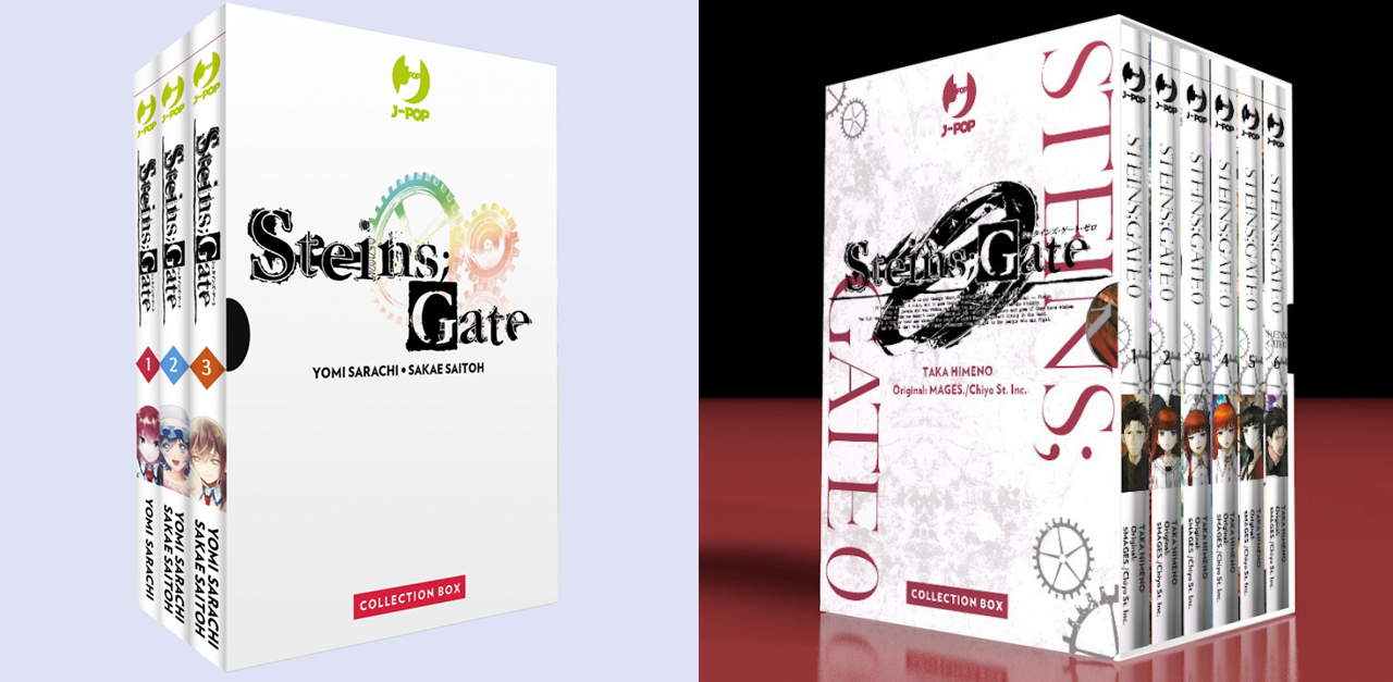 Manga di Steins;Gate e Steins;Gate 0 box